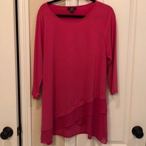 Alfani tunic- chiffon detail on bottom- XL